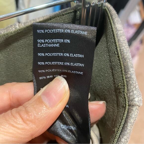 By Anthropologie Tan Metallic Snake Ankle Zip High Waist Skinny Pants Sz 30 - Picture 8 of 13